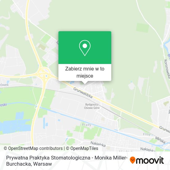 Mapa Prywatna Praktyka Stomatologiczna - Monika Miller-Burchacka