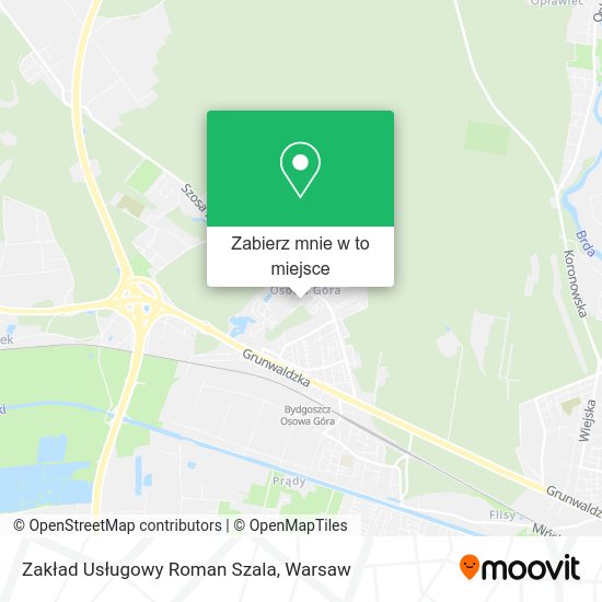 Mapa Zakład Usługowy Roman Szala