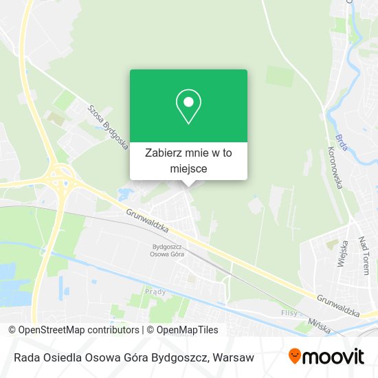 Mapa Rada Osiedla Osowa Góra Bydgoszcz