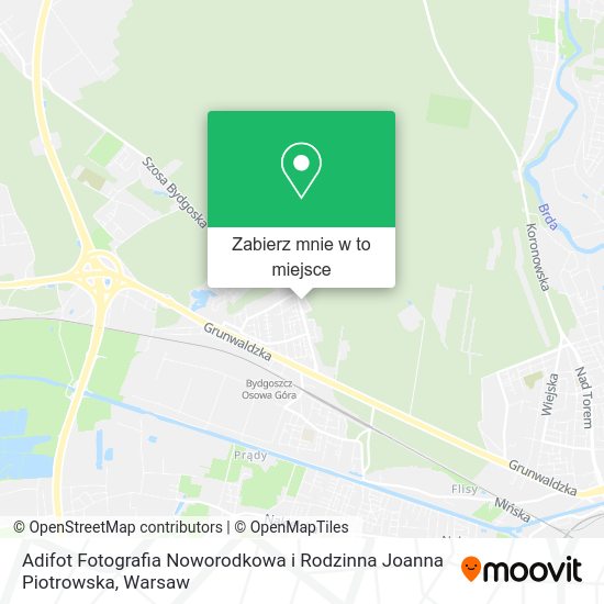 Mapa Adifot Fotografia Noworodkowa i Rodzinna Joanna Piotrowska