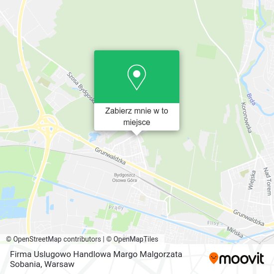 Mapa Firma Uslugowo Handlowa Margo Malgorzata Sobania