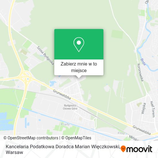 Mapa Kancelaria Podatkowa Doradca Marian Więczkowski