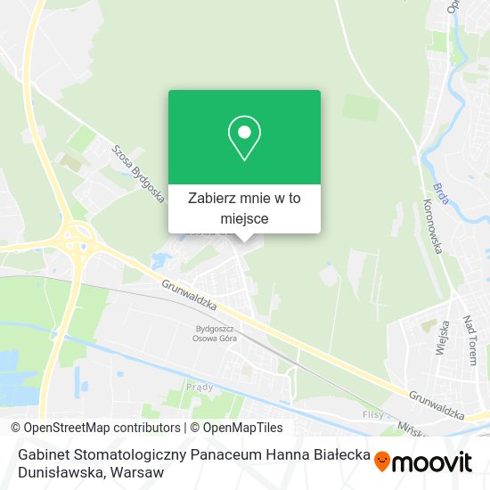 Mapa Gabinet Stomatologiczny Panaceum Hanna Białecka Dunisławska