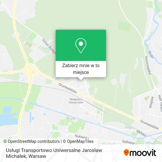 Mapa Usługi Transportowo Uniwersalne Jarosław Michałek