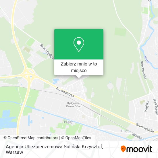 Mapa Agencja Ubezpieczeniowa Suliński Krzysztof