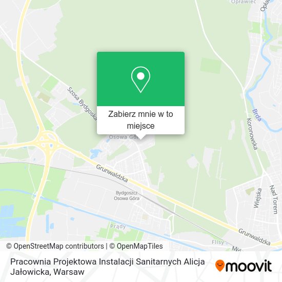 Mapa Pracownia Projektowa Instalacji Sanitarnych Alicja Jałowicka