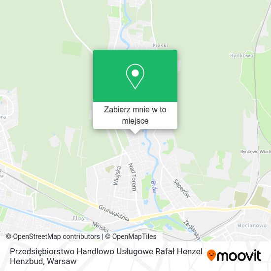 Mapa Przedsiębiorstwo Handlowo Usługowe Rafał Henzel Henzbud