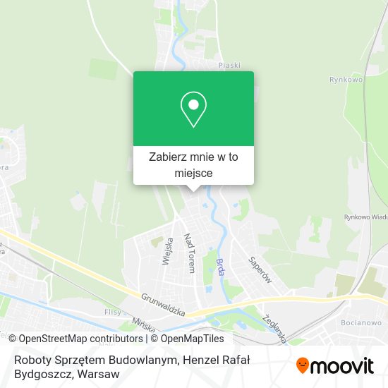 Mapa Roboty Sprzętem Budowlanym, Henzel Rafał Bydgoszcz