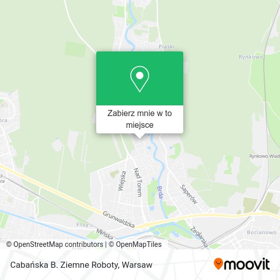 Mapa Cabańska B. Ziemne Roboty