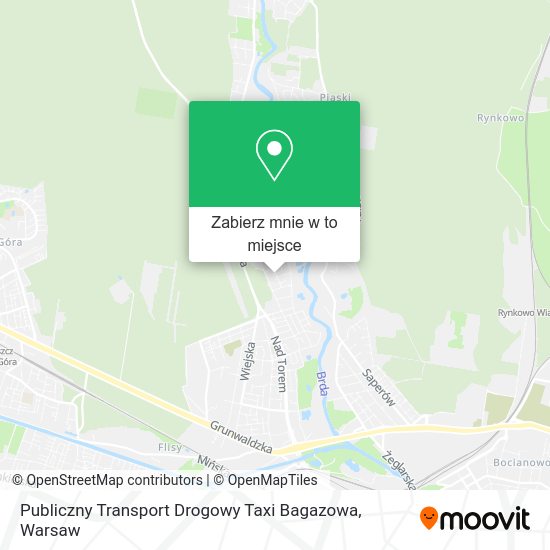 Mapa Publiczny Transport Drogowy Taxi Bagazowa