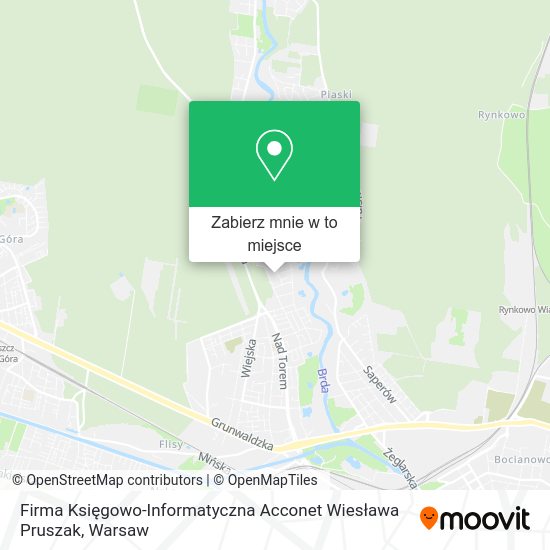 Mapa Firma Księgowo-Informatyczna Acconet Wiesława Pruszak