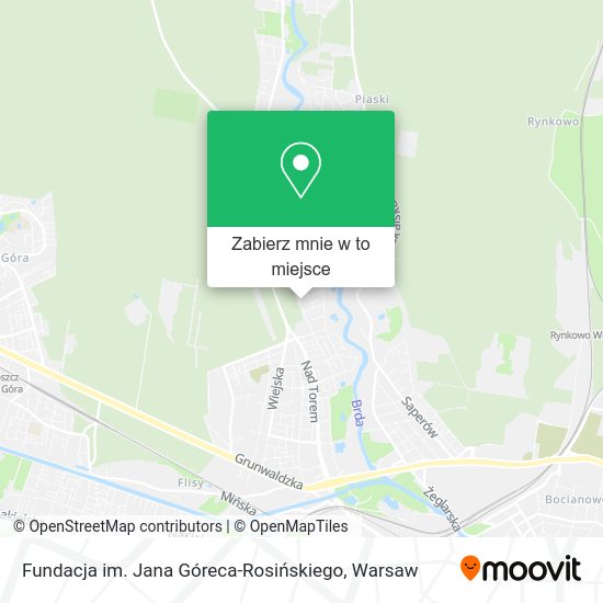 Mapa Fundacja im. Jana Góreca-Rosińskiego