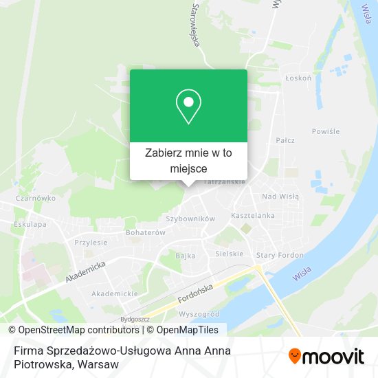 Mapa Firma Sprzedażowo-Usługowa Anna Anna Piotrowska