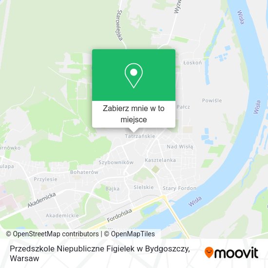 Mapa Przedszkole Niepubliczne Figielek w Bydgoszczy