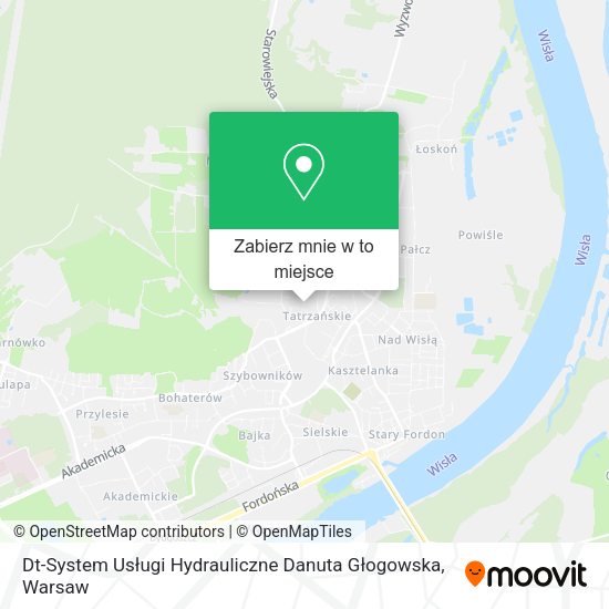 Mapa Dt-System Usługi Hydrauliczne Danuta Głogowska