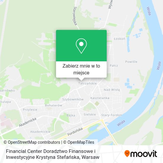 Mapa Financial Center Doradztwo Finansowe i Inwestycyjne Krystyna Stefańska