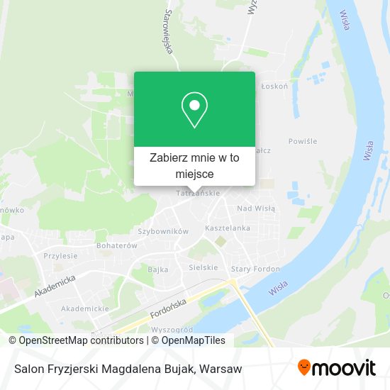 Mapa Salon Fryzjerski Magdalena Bujak