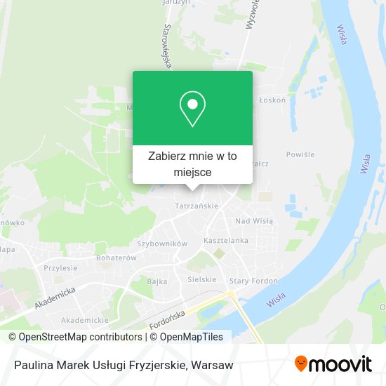 Mapa Paulina Marek Usługi Fryzjerskie