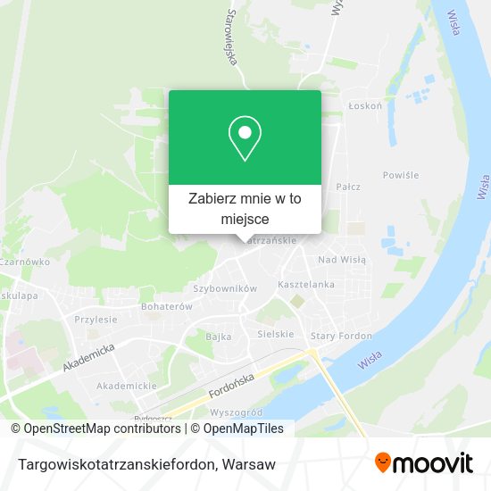 Mapa Targowiskotatrzanskiefordon