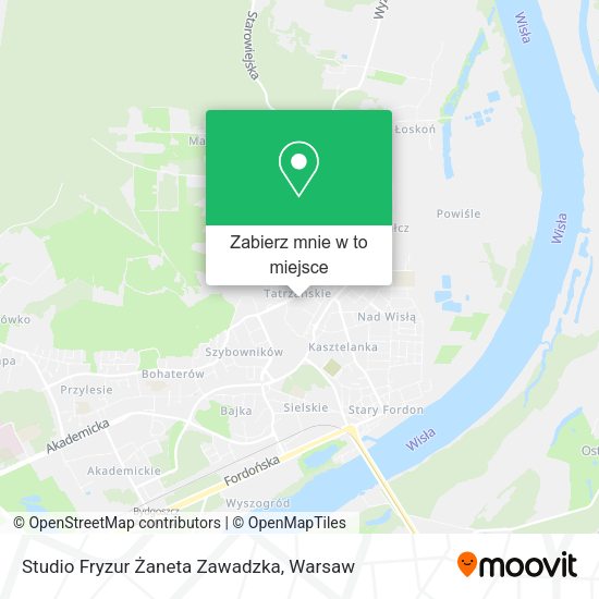 Mapa Studio Fryzur Żaneta Zawadzka