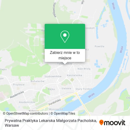 Mapa Prywatna Praktyka Lekarska Małgorzata Pacholska