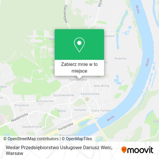 Mapa Wedar Przedsiębiorstwo Usługowe Dariusz Welc