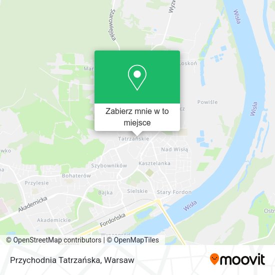 Mapa Przychodnia Tatrzańska