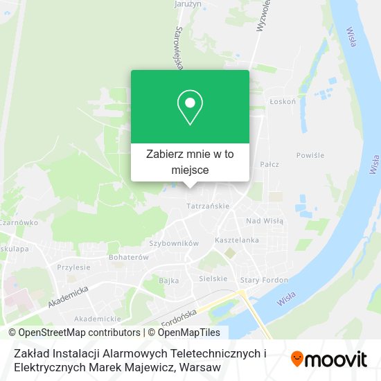 Mapa Zakład Instalacji Alarmowych Teletechnicznych i Elektrycznych Marek Majewicz