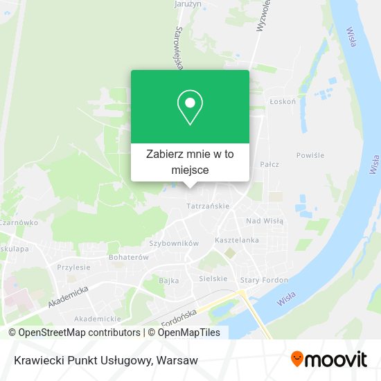 Mapa Krawiecki Punkt Usługowy