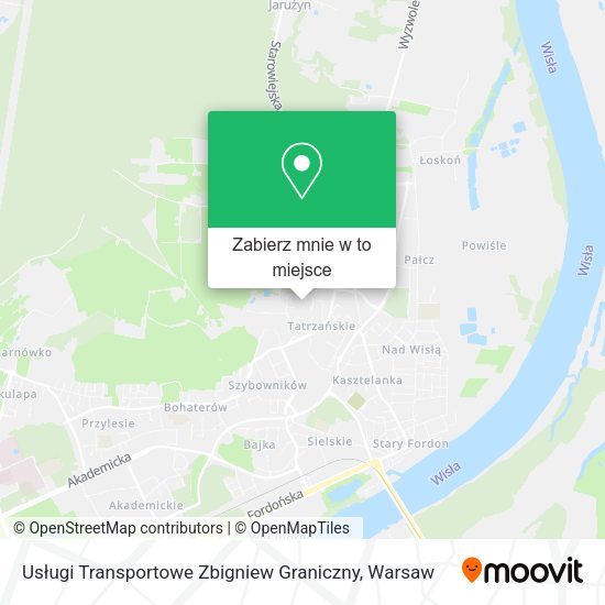 Mapa Usługi Transportowe Zbigniew Graniczny