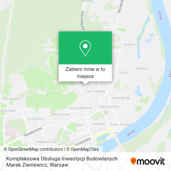 Mapa Kompleksowa Obsługa Inwestycji Budowlanych Marek Zieniewicz