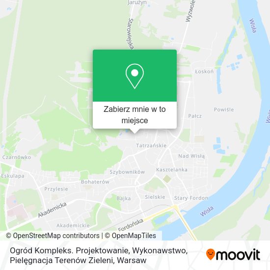 Mapa Ogród Kompleks. Projektowanie, Wykonawstwo, Pielęgnacja Terenów Zieleni