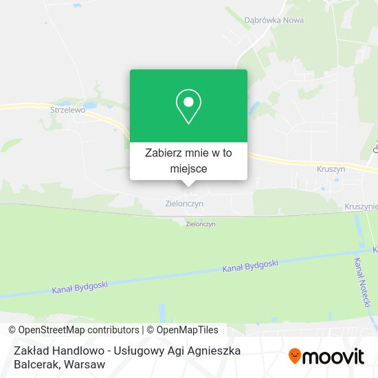 Mapa Zakład Handlowo - Usługowy Agi Agnieszka Balcerak