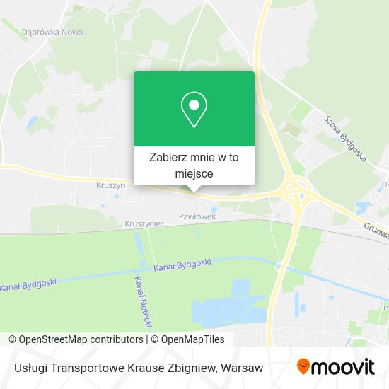 Mapa Usługi Transportowe Krause Zbigniew