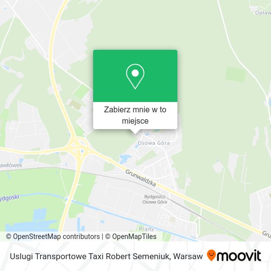 Mapa Uslugi Transportowe Taxi Robert Semeniuk