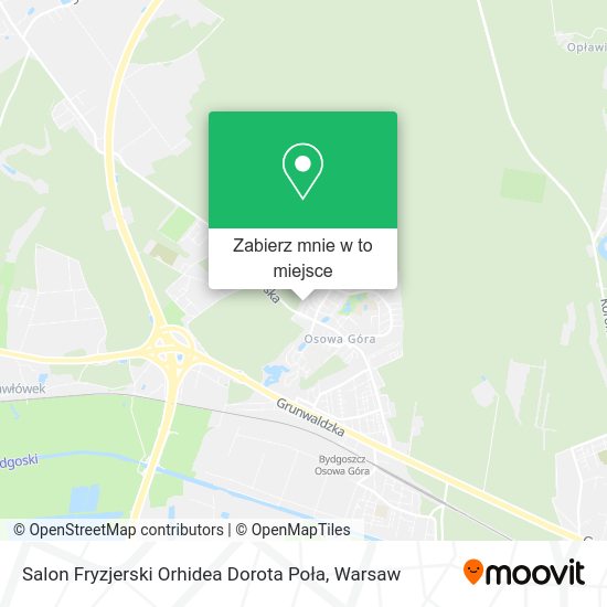 Mapa Salon Fryzjerski Orhidea Dorota Poła