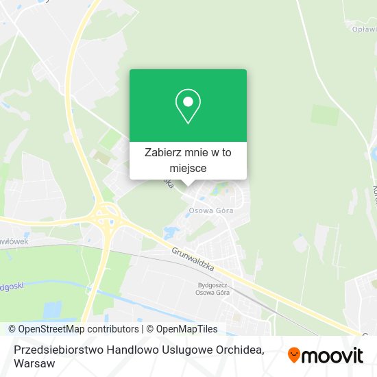 Mapa Przedsiebiorstwo Handlowo Uslugowe Orchidea