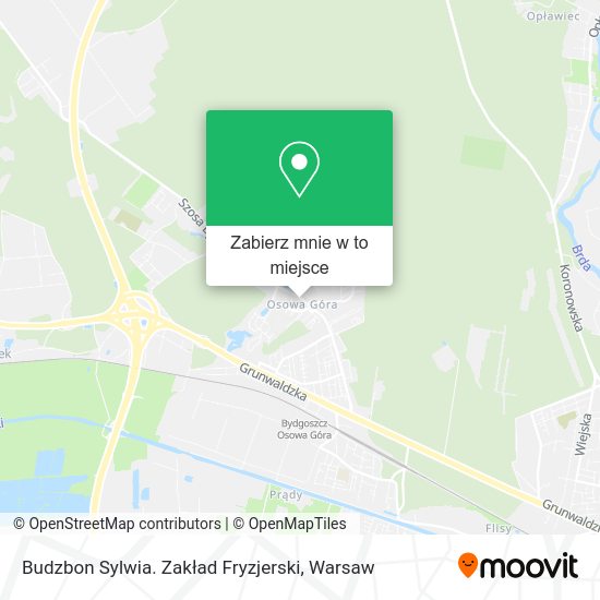 Mapa Budzbon Sylwia. Zakład Fryzjerski