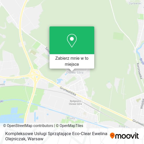 Mapa Kompleksowe Usługi Sprzątające Eco-Clear Ewelina Olejniczak