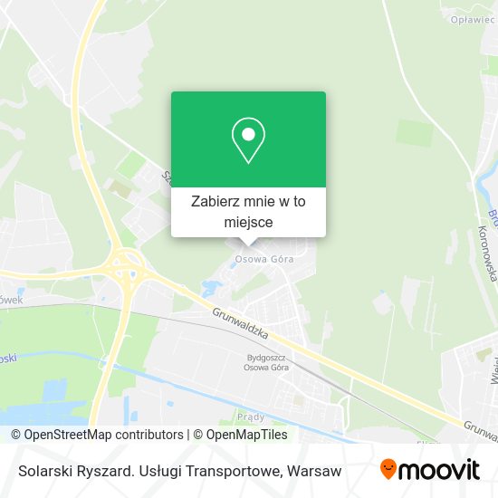 Mapa Solarski Ryszard. Usługi Transportowe