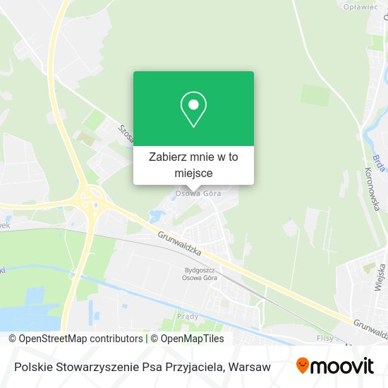 Mapa Polskie Stowarzyszenie Psa Przyjaciela