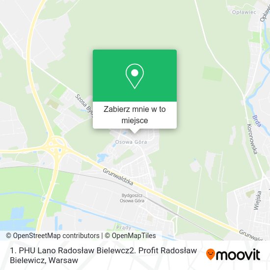 Mapa 1. PHU Lano Radosław Bielewcz2. Profit Radosław Bielewicz