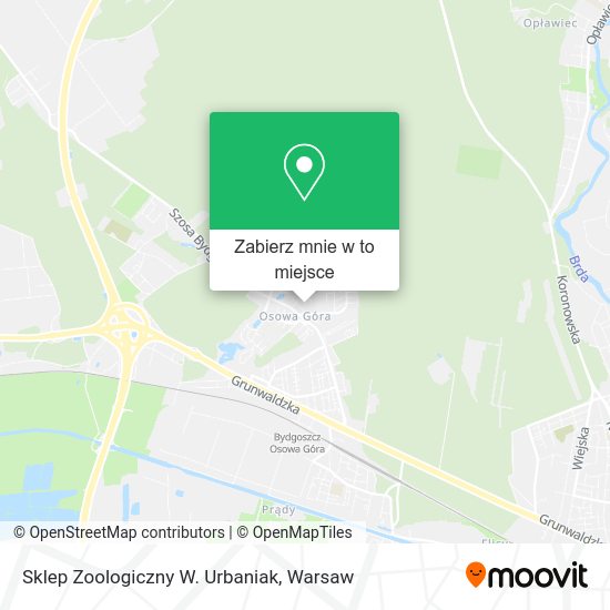 Mapa Sklep Zoologiczny W. Urbaniak