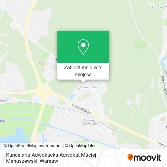 Mapa Kancelaria Adwokacka Adwokat Maciej Manuszewski