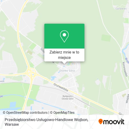 Mapa Przedsiębiorstwo Usługowo-Handlowe Wojbon