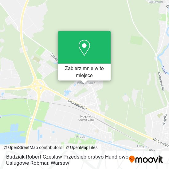 Mapa Budziak Robert Czeslaw Przedsiebiorstwo Handlowo Uslugowe Robmar