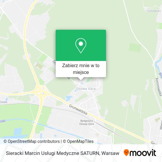 Mapa Sieracki Marcin Usługi Medyczne SATURN