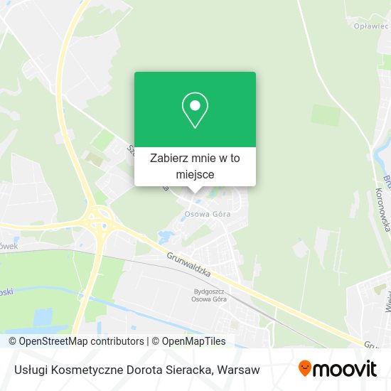 Mapa Usługi Kosmetyczne Dorota Sieracka