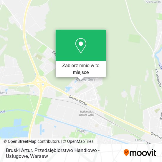 Mapa Bruski Artur. Przedsiębiorstwo Handlowo - Usługowe