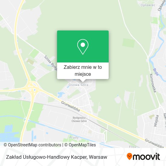 Mapa Zakład Usługowo-Handlowy Kacper